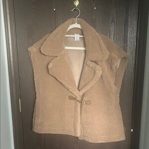 Time and Tru Faux Shearling Vest
